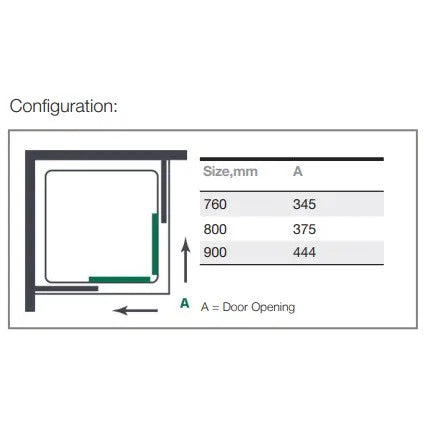 Merlyn Mbox Corner Shower Door