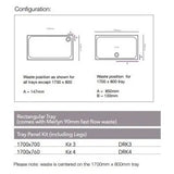 Merlyn Mstone Rectangular Shower Tray