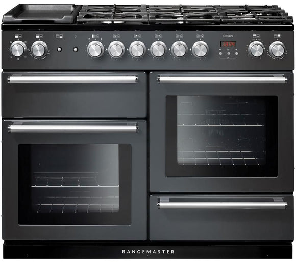 Rangemaster Nexus 110cm Dual Fuel-Slate/Chrome│NEX110DFFSL/C