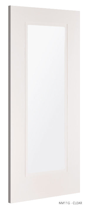 NM11GC Minimal & Traditional Styled Glazed Primed Door