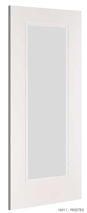 NM11GF Minimal & Traditional Styled Glazed Primed Door