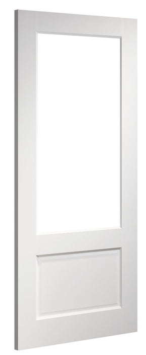 NM3G Glazed/Unglazed Two Panel Minimalistic Primed Door