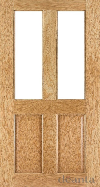NM4GOK Glazed/Unglazed Classic 4 Panel Oak Door