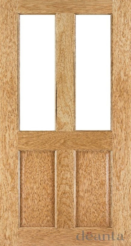 NM4GOK Glazed/Unglazed Classic 4 Panel Oak Door