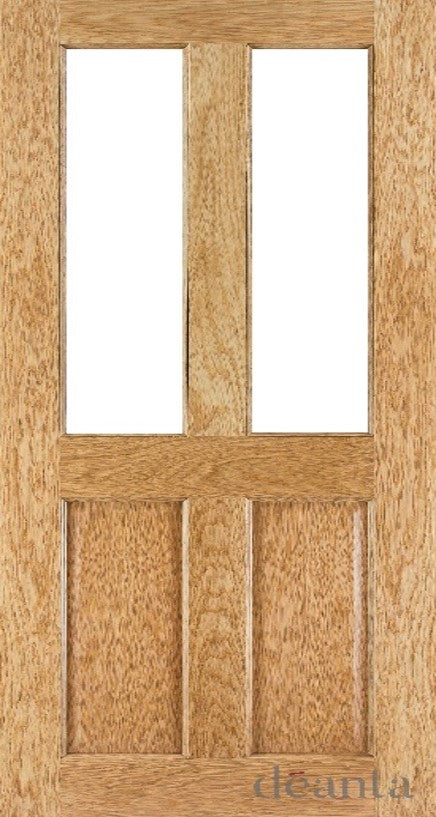 NM4GOK Glazed/Unglazed Classic 4 Panel Oak Door