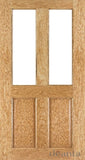 NM4GOK Glazed/Unglazed Classic 4 Panel Oak Door