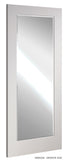 NM5GM Primed Shaker Style Ornate Door with Mirror