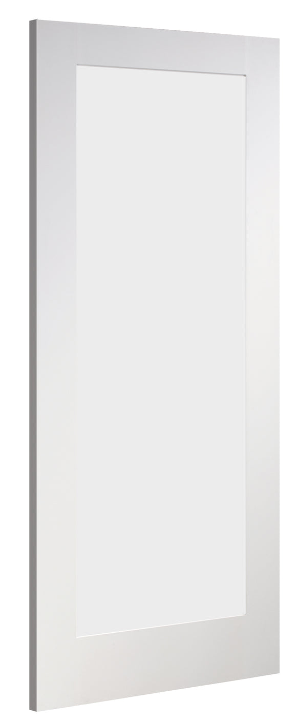 NM6GC Primed Shaker Style Glazed Door