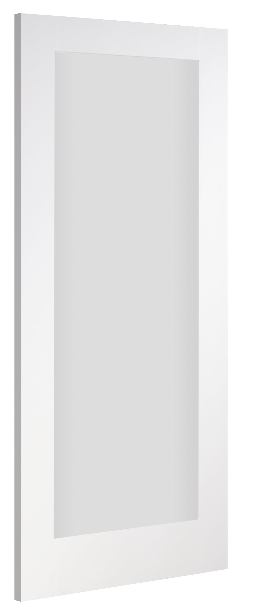 NM6GF Glazed Shaker Style Primed Door - Frosted