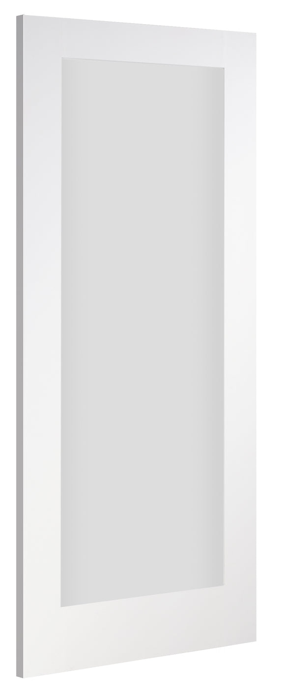 NM6GF Glazed Shaker Style Primed Door - Frosted