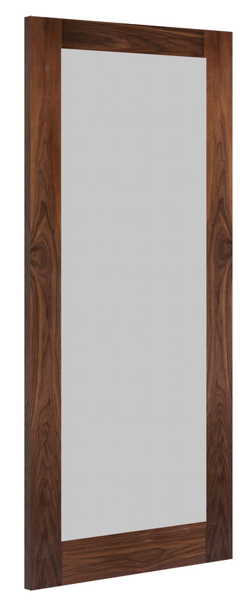 NM6GF Glazed Shaker Style Walnut Door - Frosted