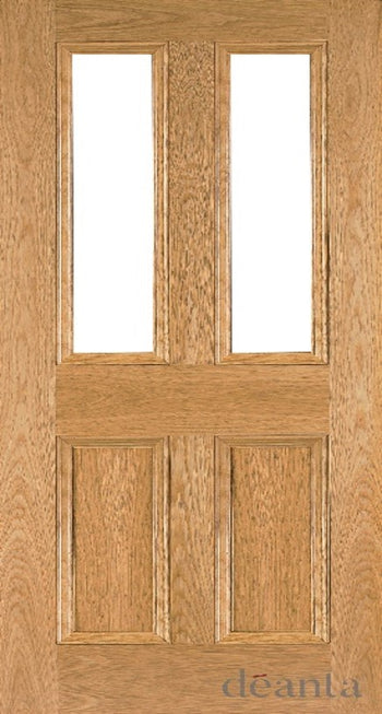 NM1GC Period 4 Panel Glazed Oak Door