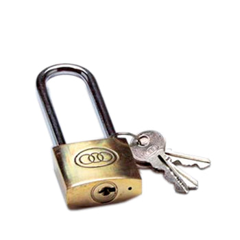 Premier 38mm Tri Circle Long Shackle Brass Padlock | P1560