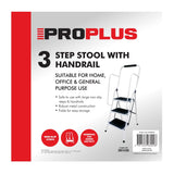 ProPlus 3 Tread Step Stool with Handrail | PPS960028