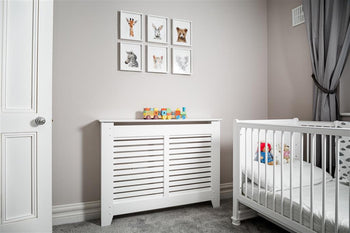 Tema Rhode Island White Radiator Cover Medium