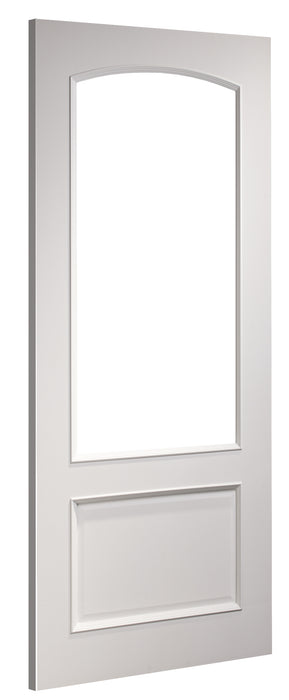 RB7G Classic 2 Panel Glazed Primed Door