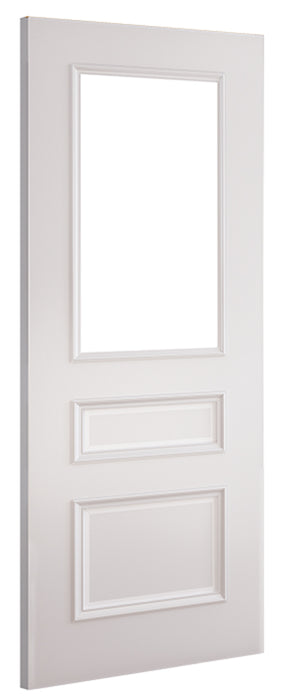 RB8G Classic 3 Panel Glazed Primed Door