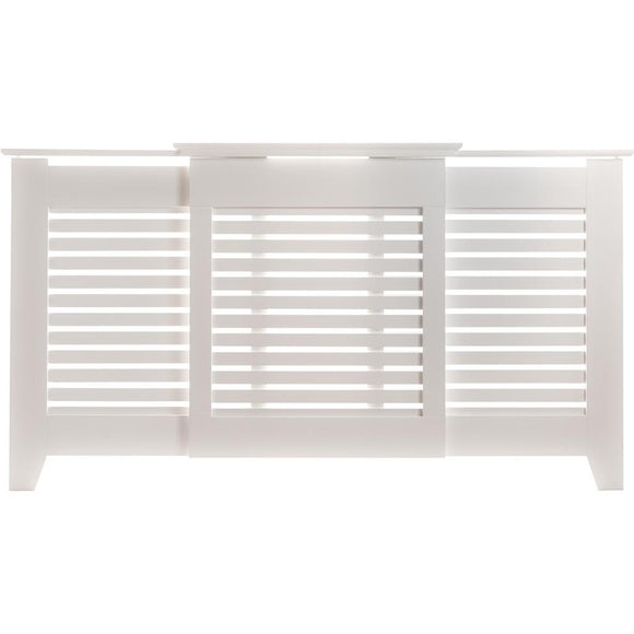 Tema Contemporary Adjustable Radiator Cover White Medium │RCDCAD02W