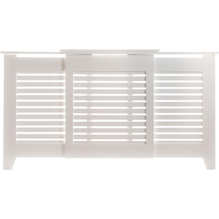 Tema Contemporary Adjustable Radiator Cover White Medium │RCDCAD02W