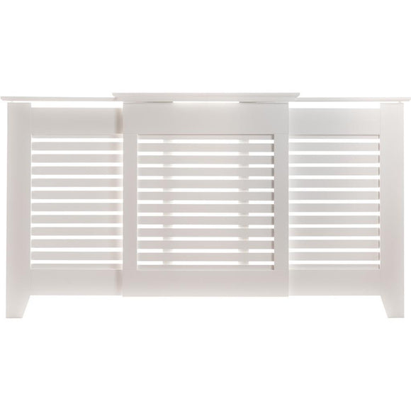 Tema Contemporary Adjustable Radiator Cover White Large │RCDCAD03W