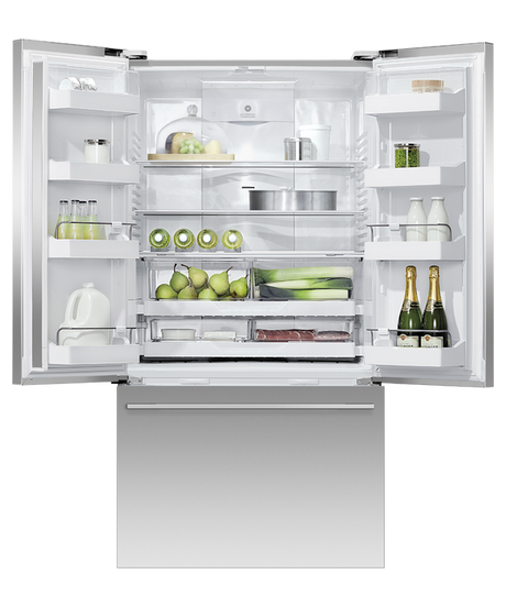 Fisher & Paykel Non Plumbed French Door Fridge Freezer-Stainless Steel│RF610ADX5