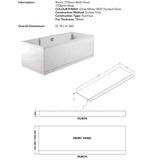 Rimini 1700mm Bath Panel White | RIM1700WH