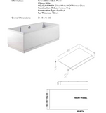 Rimini 800mm Bath Panel White | RIM800WH
