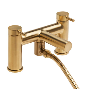 Anthem Brass Deck Mounted Bath Shower Mixer Brushed Brass | TAVTAN4204