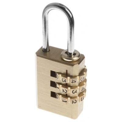 20mm Brass Resettable Combination Lock | TECOM20