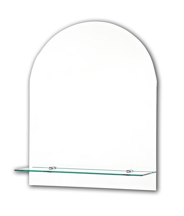 Tema Ensuite Bevelled Mirror Archtop With Shelf │TEM5040AS