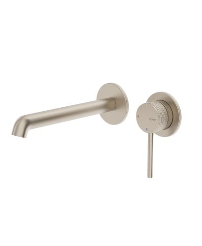 Alita Wall Mounted Basin Mixer Brushed Nickel | UBR0129