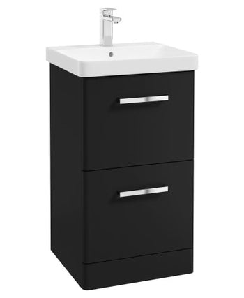 Kora 50cm Floor Standing 2 Drawer Vanity with Chrome Handles