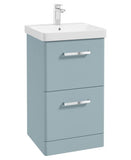 Kora 50cm Floor Standing 2 Drawer Vanity with Chrome Handles