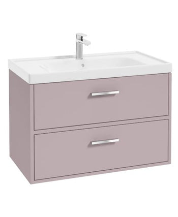 Finland 80cm Vanity Unit Matt Cashmere Pink