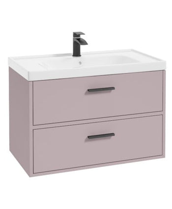 Finland 80cm Vanity Unit Matt Cashmere Pink
