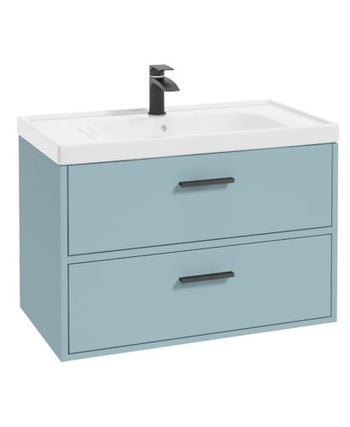 Finland 80cm Vanity Unit Matt Morning Sky Blue