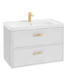 Finland 80cm Vanity Unit Matt White