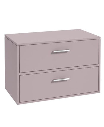 Finland 80cm Countetop Vanity Unit Matt Cashmere Pink