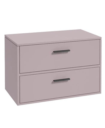 Finland 80cm Countetop Vanity Unit Matt Cashmere Pink