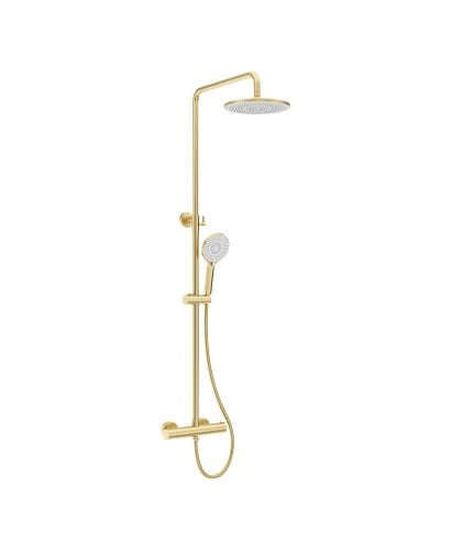 Alita Rain Thermostatic Shower Kit Brushed Gold | USH0026