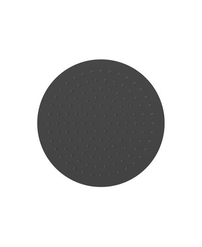 Sync Round Thin Stainless Steel Shower Head 250mm Matt Black | USH0049