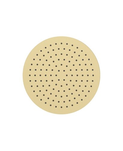 Sync Round Thin Stainless Steel Shower Head 250mm Brushed Gold | USH0050
