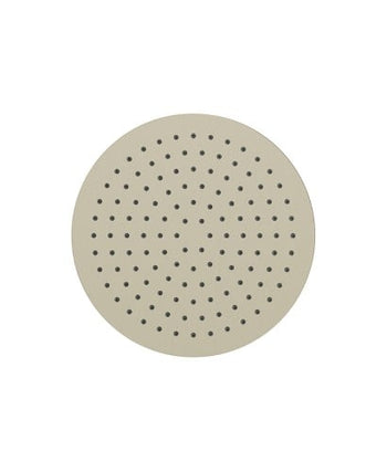 Sync Round Thin Stainless Steel Shower Head 250mm Brushed Nickel | USH0051