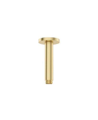 Sync Round Ceiling Shower Arm 200mm Brushed Gold | USH0063