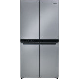 Whirlpool Non Plumbed 4 Door American Fridge Freezer- Stainless Steel│WQ9 B1L 1