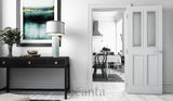 WR1G Period 4 Panel Glazed Primed Door