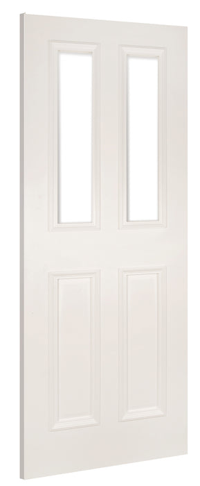 WR1G Period 4 Panel Glazed Primed Door