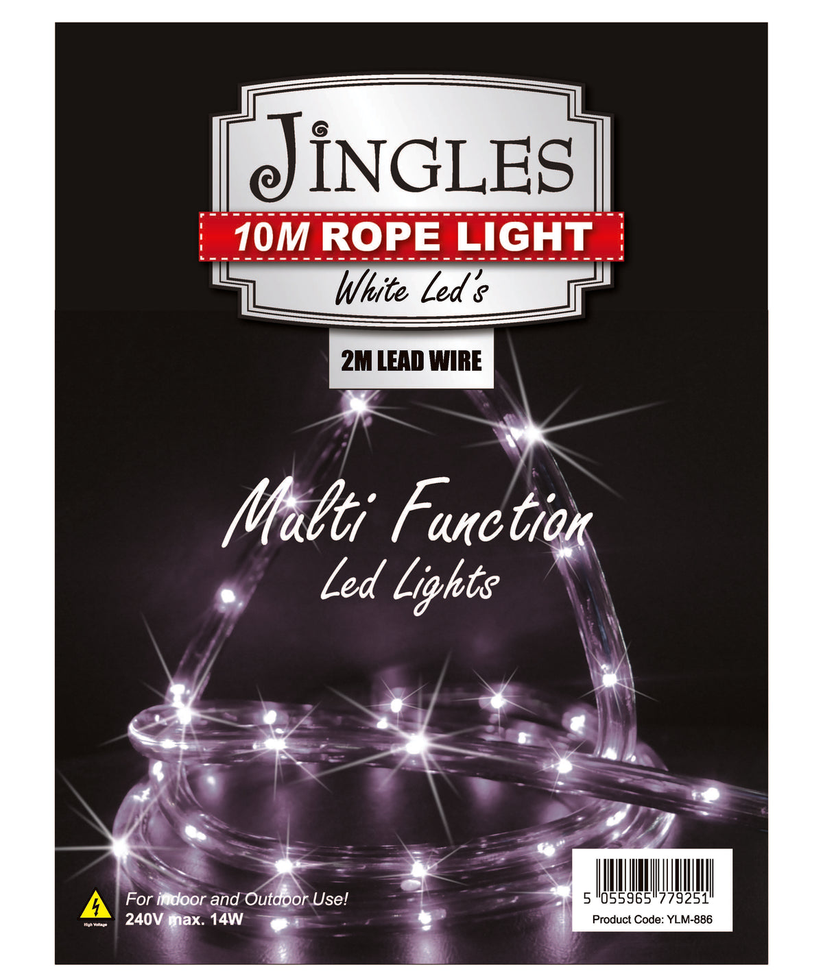 Jingles 10m White LED Rope Light│YLM-886