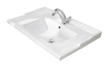 Traditional White Ceramic Basin 3 Tap Hole