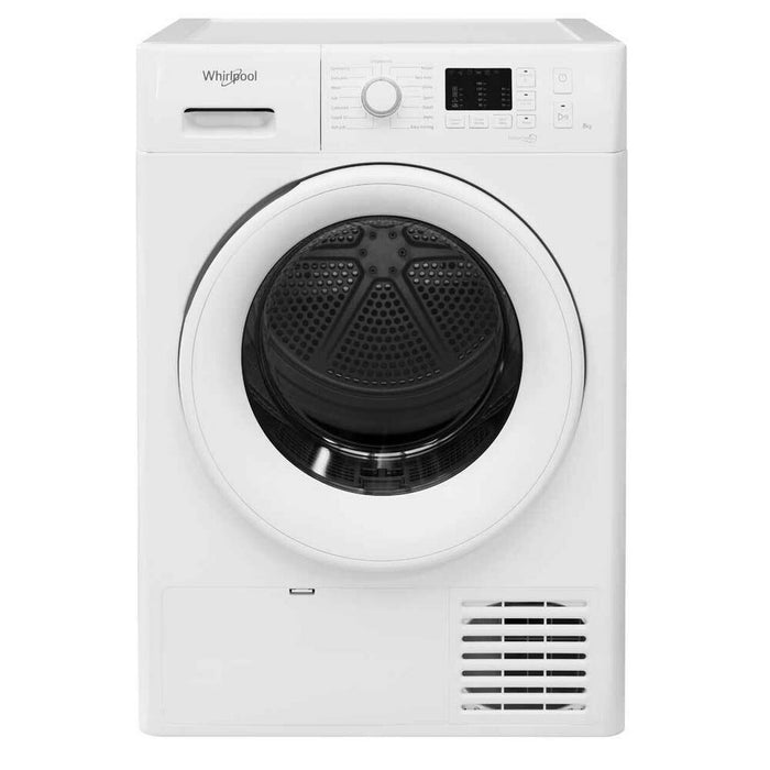 Whirlpool 8kg Condenser Sensor Tumble Dryer-White │FFT CM10 8B UK